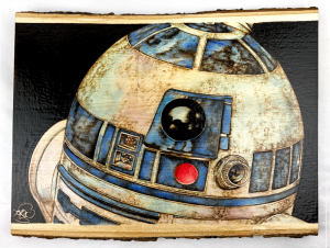 Rare original art from Star Wars will be auctioned including this R2D2 work