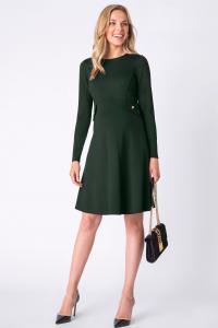 Meghan Maternity Shift Dress in Forest Green, a work dress or gender reveal maternity dress