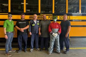 National Express School Technicians Advance Skills Through Thomas Built Training for EV and Standard School Buses