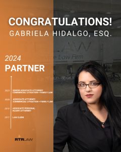 RTRLAW Announces Gabriela Hidalgo, Esq. as Partner