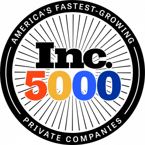 INC 5000 Color Logo: this is a medallion image with INC 500 in the center.  Around the medallion reads, "America's fastest-growing private companies".