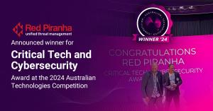 Red Piranha wins the Critical Tech and Cybersecurity Award