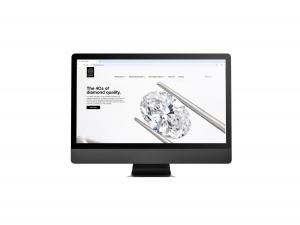 A computer with GIA’s newly redesigned consumer website on the screen