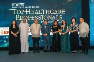 Top PH government officials, NPM Group executives, Bank of the Philippine Islands (BPI) representatives, and TFT Watchlist judges during the awards ceremony