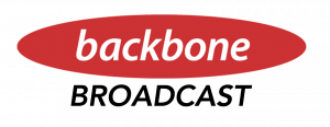 Backbone Broadcast Logo in Red and Black