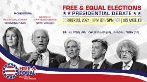 Free & Equal Elections Foundation Announces Fourth 2024 Presidential Debate in Los Angeles