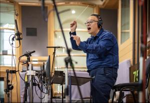 Tolga Kashif - conducting in the renowned Abbey Road Studios