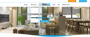 CleanArte Website Homepage