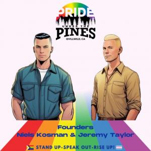 Niels Kosman and Jeremy Taylor, Pride Under The Pines event producers are full time Palm Springs residents and co-owners of retail store & chic boutique PS HomeBoys.