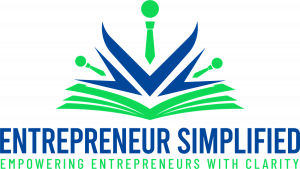 Logo of Entrepreneur Simplified LLC, a business focused on providing simplified tools and resources to help entrepreneurs build and grow their ventures efficiently