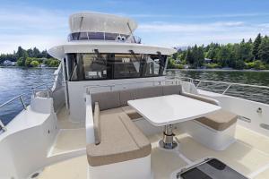 Foredeck looking aft on a Selene 60 Ocean Explorer