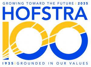 Hofstra 100 logo for 10-year strategic plan