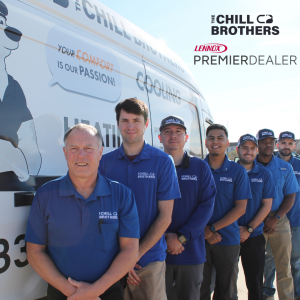 The Chill Brothers Receive Outstanding Lennox Training Participation Award