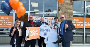 Stanton Optical Kingsport Staff Celebrating Grand Opening Ceremony