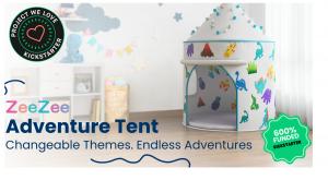 ZeeZee Adventure Tent Surpasses 600% of Kickstarter Goal in Record Time with Exciting New Additions for Backers