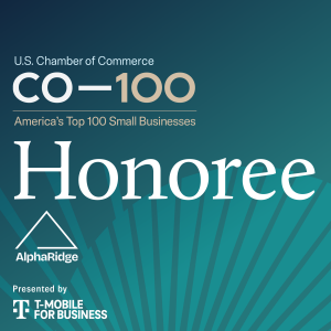 AlphaRidge US Chamber of Commerce Top 100 Business Honoree