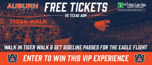 The Vance Law Firm Auburn Tiger Walk Giveaway