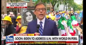 Fox News correspondent Eric Shawn highlighted the demonstration. The report focused on the protesters’ opposition to the Iranian regime’s President Masoud Pezeshkian’s speech at the UN General Assembly, emphasizing the rally’s call for regime change in Iran.