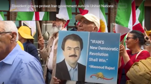 The New York rally underscored the Iranian Resistance and the call for regime change in Tehran. Protestors and speakers alike called on world leaders to cease appeasing the Iranian regime and instead back the Iranian people’s struggle for freedom.