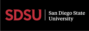 San Diego State University Black and White logo Startup San Diego