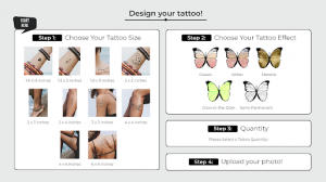 temporary tattoos design steps