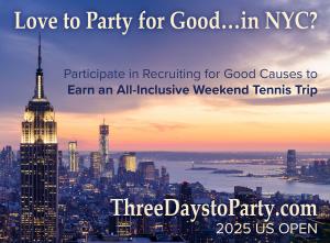 Rewarding US Open 3 Days to Party Dine at Sweetest Restaurant, Hotel and VIP Tix