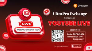 Ultrapro Exchange Announces YouTube Live Session on October 8, 2024