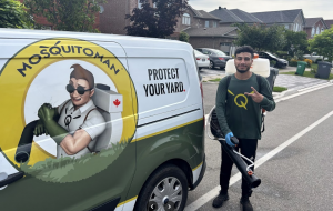 Mosquito Man Canada Pest Control Services: Mosquito Man truck and pest extermination expert