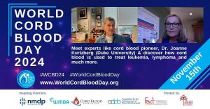 Register Free on Eventbrite - NOV 15th is World Cord Blood Day 2024 - Virtual conference with leading cord blood transplant doctors and researchers