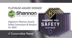 Graphic for Platinum award for safety