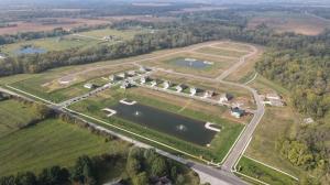 aerial view of fox creek community by D.R. Horton