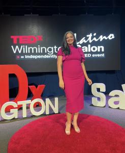 Carmen Paredes TEDx Speaker at Wilmington Salon Latino