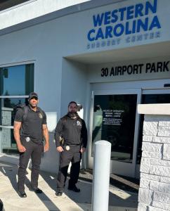 Security Team at Hospital Entrance