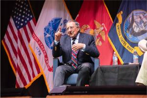 Former SECDEF Panetta Shared Concerns, Insights During Guest Lecture at NPS