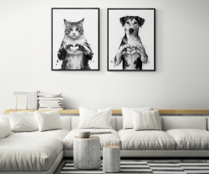 pet-themed wall art