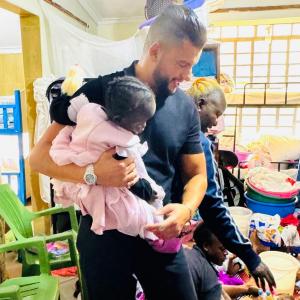 Mr Simo Chaabani at the current Nairobi orphanage