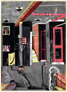 "The Village Vanguard" by Oronzo Gasparo, 1935 Courtesy Rare Nest Gallery Chicago