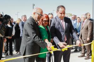 Philanthropist and major COAF donors Jack and Zarig Youredjian and the Governor of Armavir David Khudatyan cut the ceremonial ribbon marking the opening of the Youredjian Child and Family Center in Myasnikyan, Armavir.