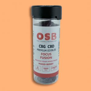 Focus Fusion CBD/CBG Gummies by One Source Botanicals