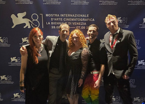 The team of Uncanny Alley: A New Day pictured at the 81st Venice Film Festival