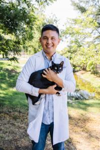 Dr. Gary Hsia at his practice of in-home pet euthanasia in Redwood City and surrounding cities