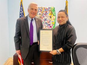 Padma Shri Kailash Kher receives prestigious Proclamation from Mr. David Ira Weprin of the New York State Assembly