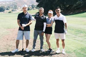 Golfers enjoying LATLC's 11th Annual Golf Tournament