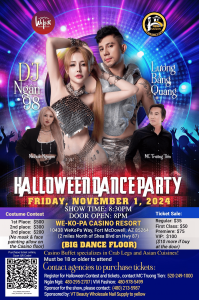 Halloween Party Announced at We-Ko-Pa Casino Resort with Special Guests, Dancing, And Buffet