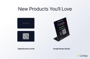 Limey Launches Digital Business Cards and Customer Review Stands