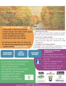 Celebrate 3 Year Anniversary of Route 7’s  EV Corridor  Designation with Leaf Peeping Road Trip from Norwalk to Canaan