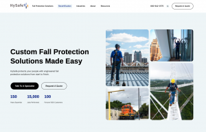 HYSAFE LAUNCHES NEW WEBSITE FOR CUSTOM FALL PROTECTION