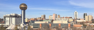 A picture of the Knoxville, TN skyline