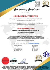 CMMI Level 3 Certificate