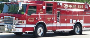 Chandler Fire Department's fire truck.